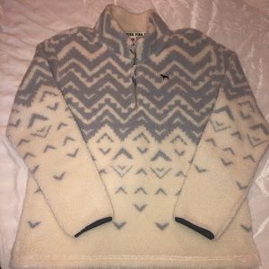 Victoria Secrets PINK Sherpa Pullover Sweater